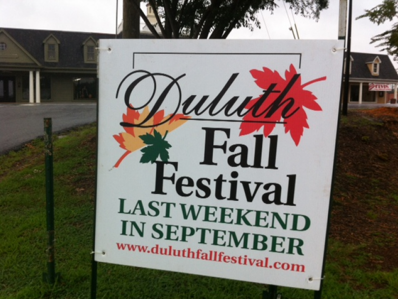 Duluth Fall Festival Signs Go Up Around Town Duluth, GA Patch