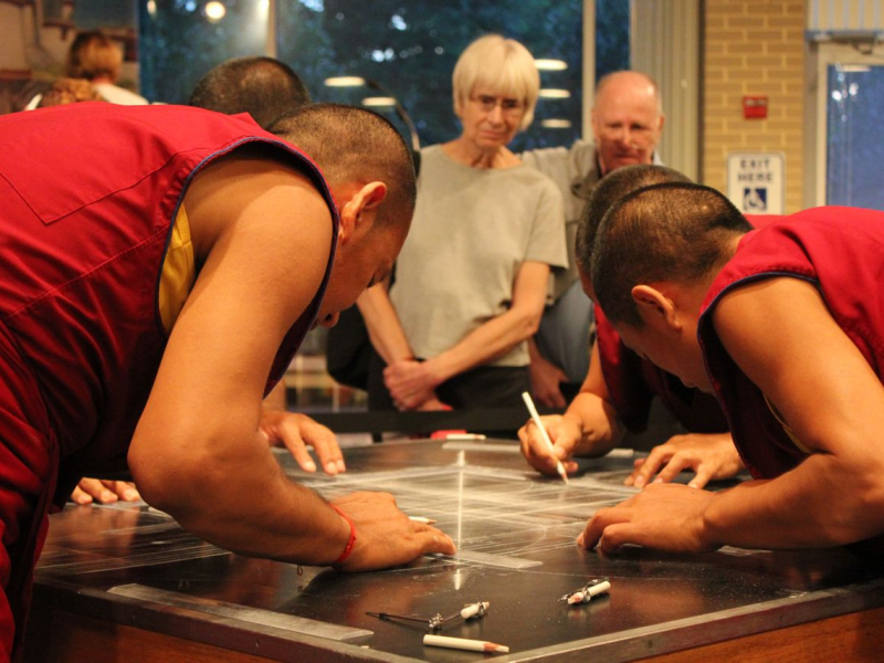 Gallery Tibetan Monks Create Mandala Sand Painting Herndon, VA Patch