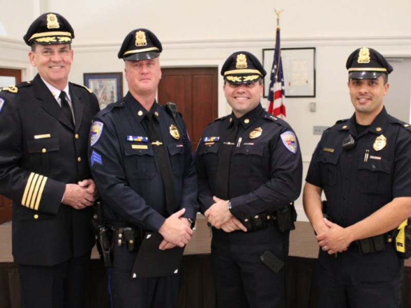 Stoughton Police Honor Devine, Bonney, Holmes at Badge Pinning ...