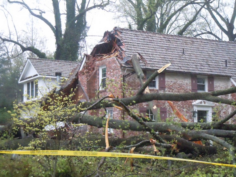 UPDATE Tree Falls on House, Takes Down Power Lines Kensington, MD Patch