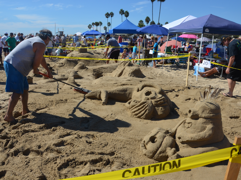 Photos: Haunted Sandcastles Take Over Big Corona Beach ...