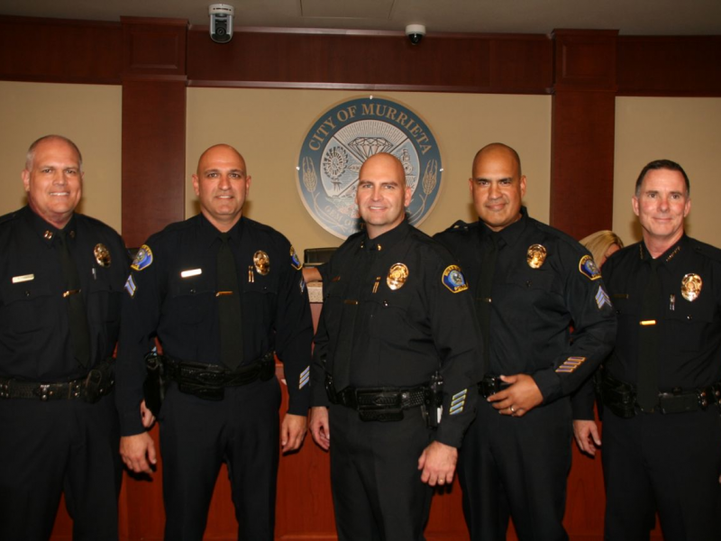 Hadden Sworn In as Murrieta Police Chief; Baray's Career Celebrated ...