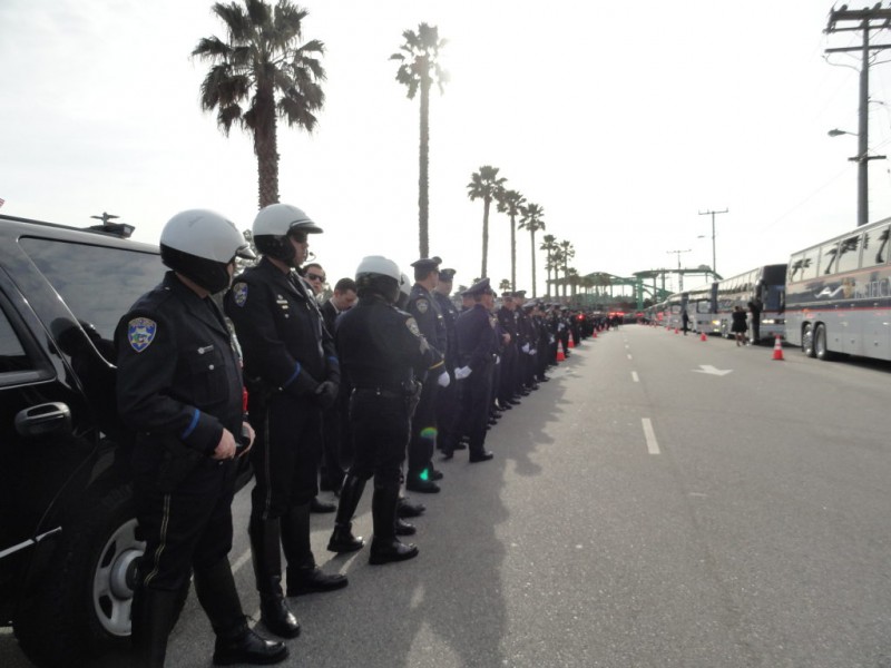 Thousands Watch Fallen Santa Cruz Police Officers Funeral Procession Campbell Ca Patch 9271