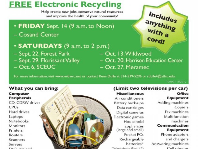 Electronics Recycling Event | Chesterfield, MO Patch