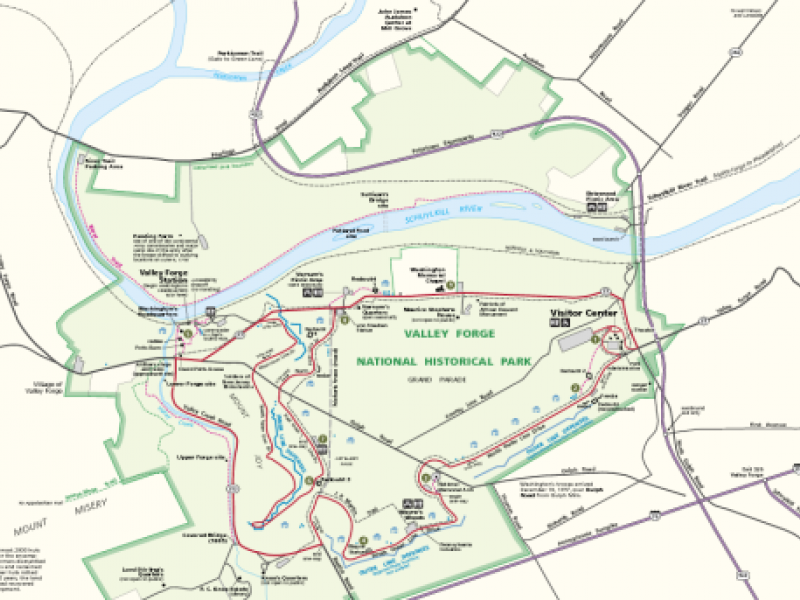 Valley Forge National Park Map - Maps Model Online